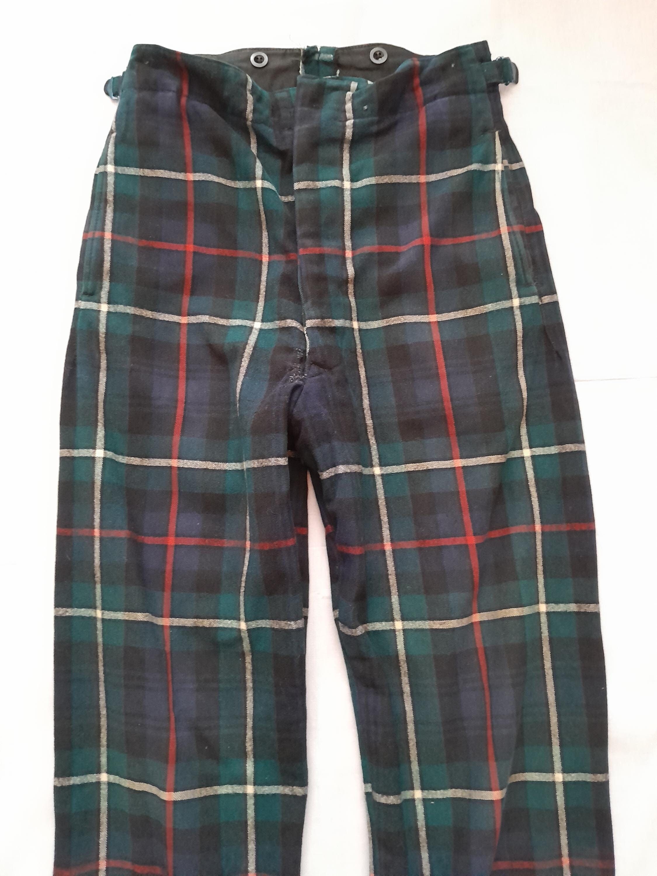 Vintage 1960s Army Tartan Trousers Regimental Trews No. 2