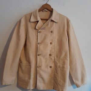 Vintage Double Breasted Moleskin Jacket - Etsy