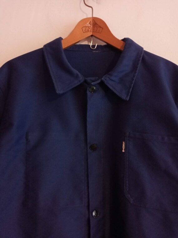 Vintage French moleskin chore jacket workwear L' Amov… Gem