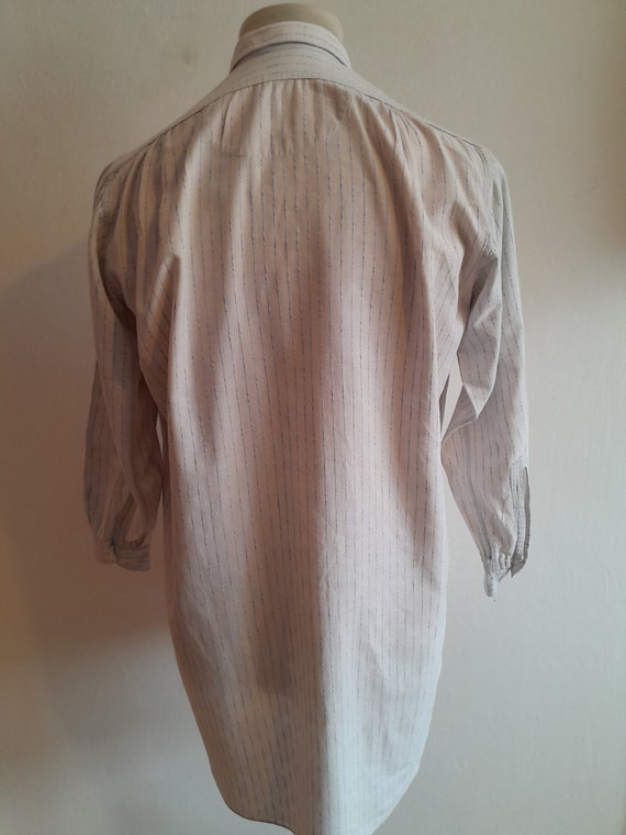 Vintage French smock shirt 1930s workwear smock s… - image 5