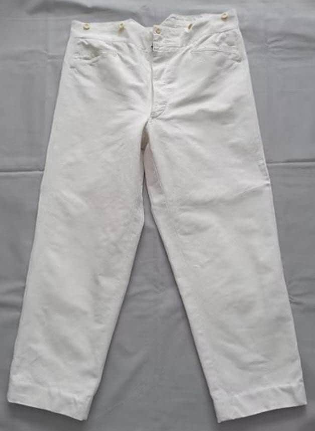 パンツ French vintage work trousers 30s 44 inch waist Vintage French Pants 1930s work wear faded