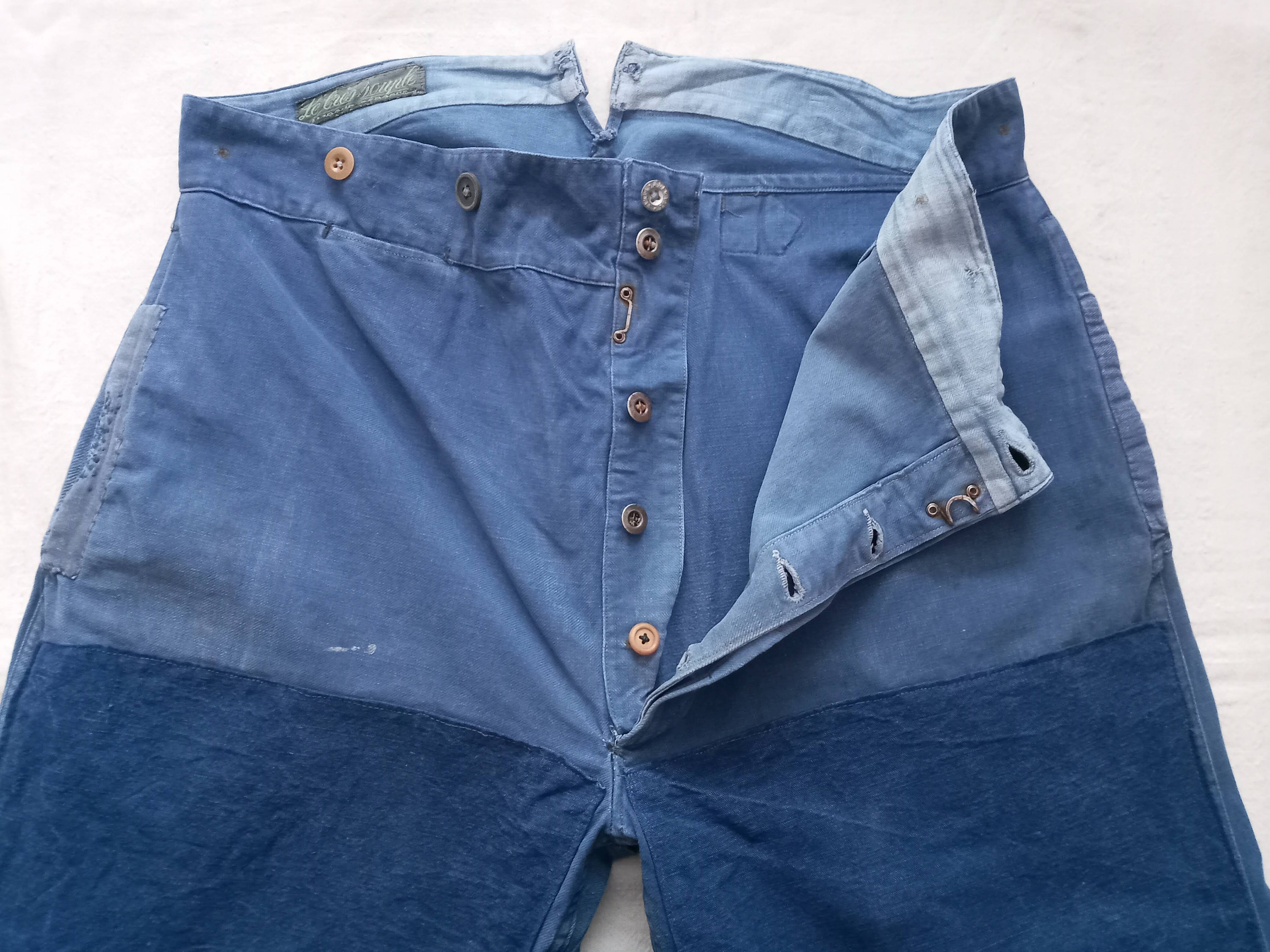 Vintage French Chore Pants 1930s 1940s Workwear Le Tres Vintage French Chore Pants 1930s 1940s Workwear Le Tres