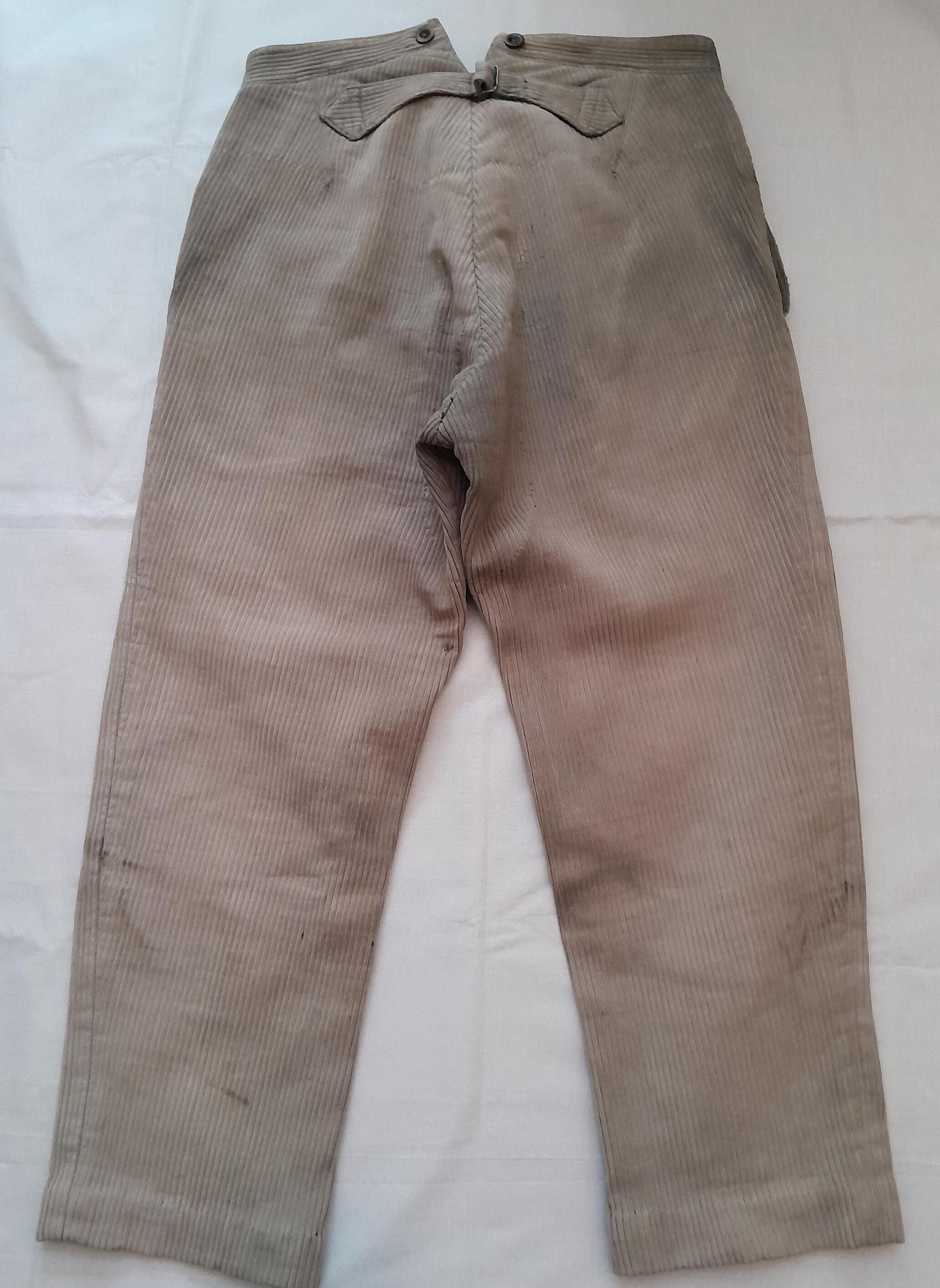 Vintage 1930s 30s French Chore Pants Trousers Workwear Vintage 1930s 30s French Chore Pants Trousers Workwear