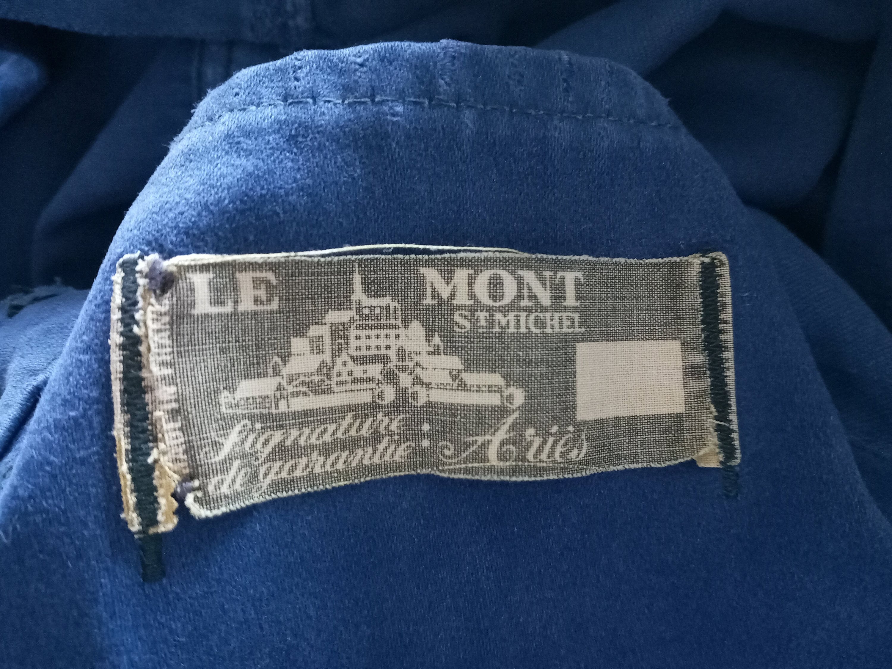 Vintage French Moleskin Chore Jacket: Le Mont St Michel