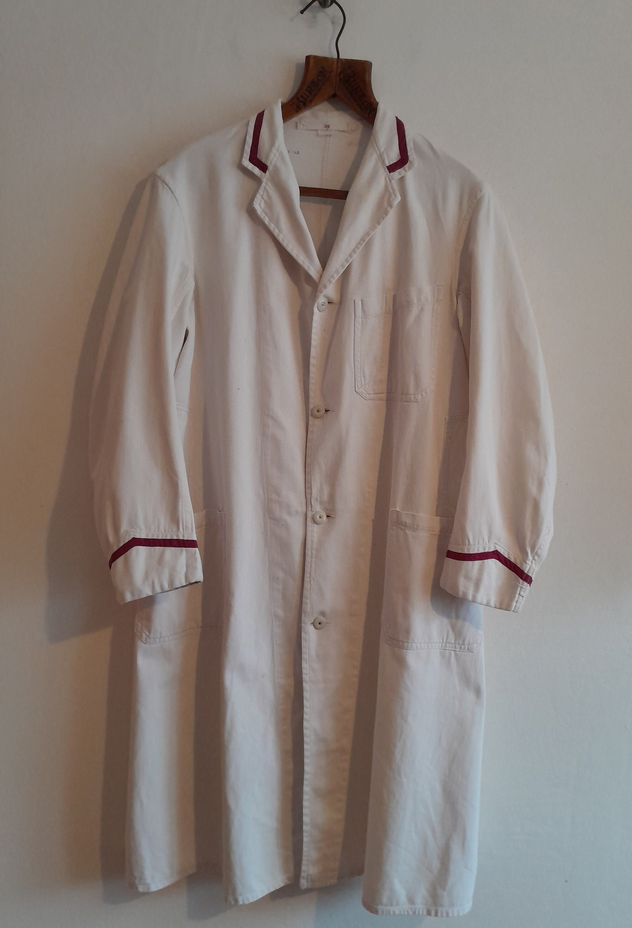 Vintage Duster Coat 40s Workwear British CC41 1940s WW2 Vintage Duster Coat 40s Workwear British CC41 1940s WW2
