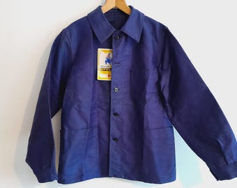 Vintage French Moleskin Chore Jacket 1960s 60s Adolphe