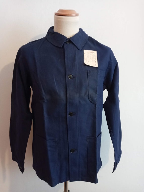 Vintage 1960s 60s French Chore Jacket Workwear NOS Le Refractaire
