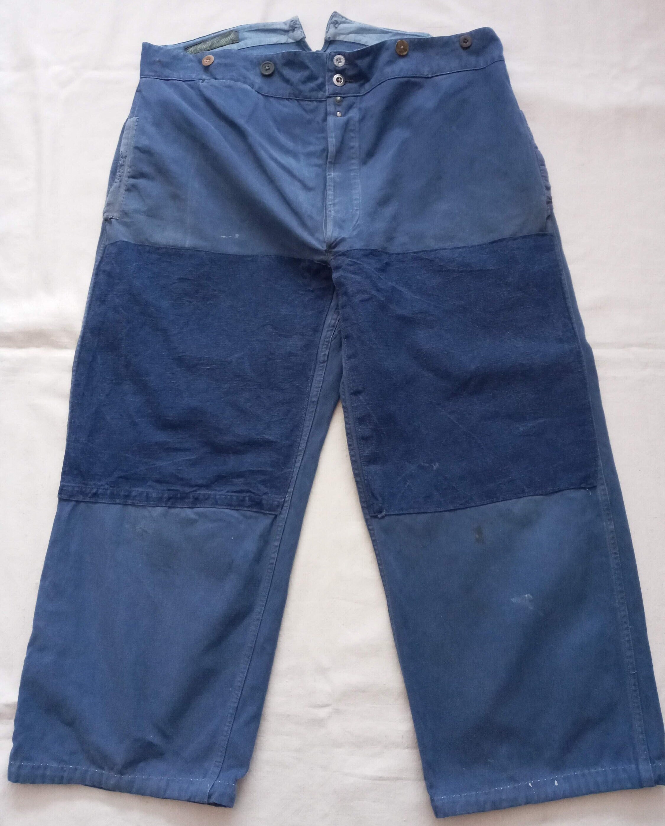 Vintage French Chore Pants 1930s 1940s Workwear Le Tres Vintage French Chore Pants 1930s 1940s Workwear Le Tres