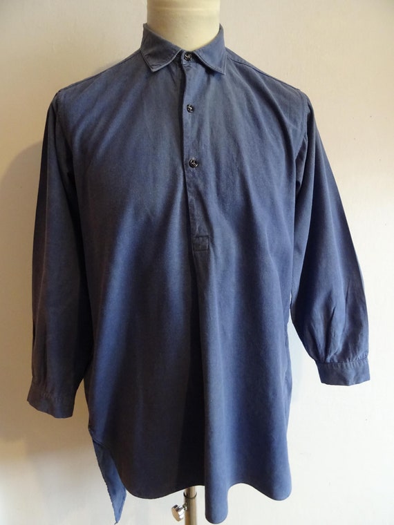 トップス 40s 50s EURO pullovershirt indigo dyeing 40s 50s EURO pullovershirt indigo dyeing