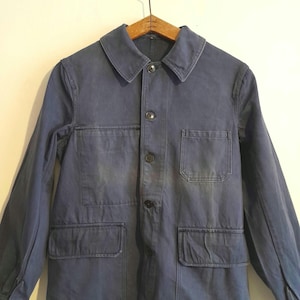 French EU Chore Worker Work Jackets - 100% Cotton - Navy