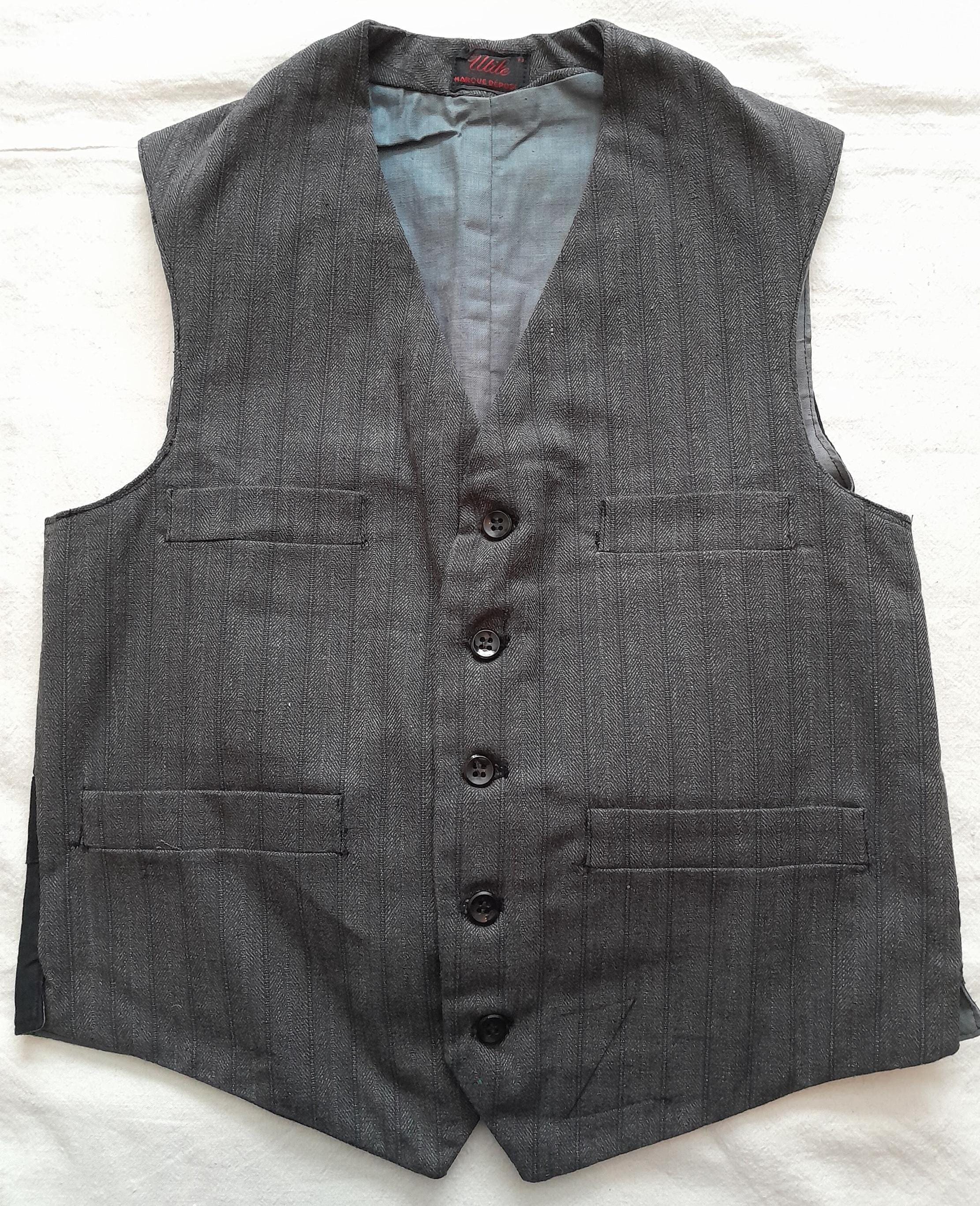 French Vintage Gilet - Etsy French Vintage Gilet - Etsy