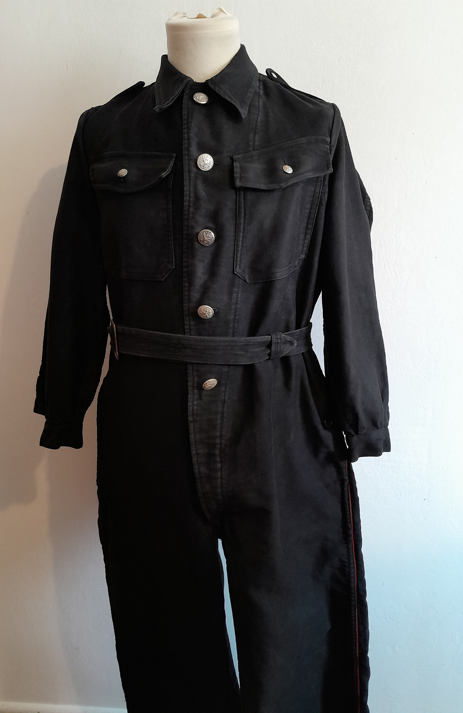 N*A様 60s black moleskin cover coveralls 60s black moleskin cover