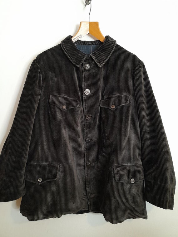 40s No Collar Patch Hunting Jacket