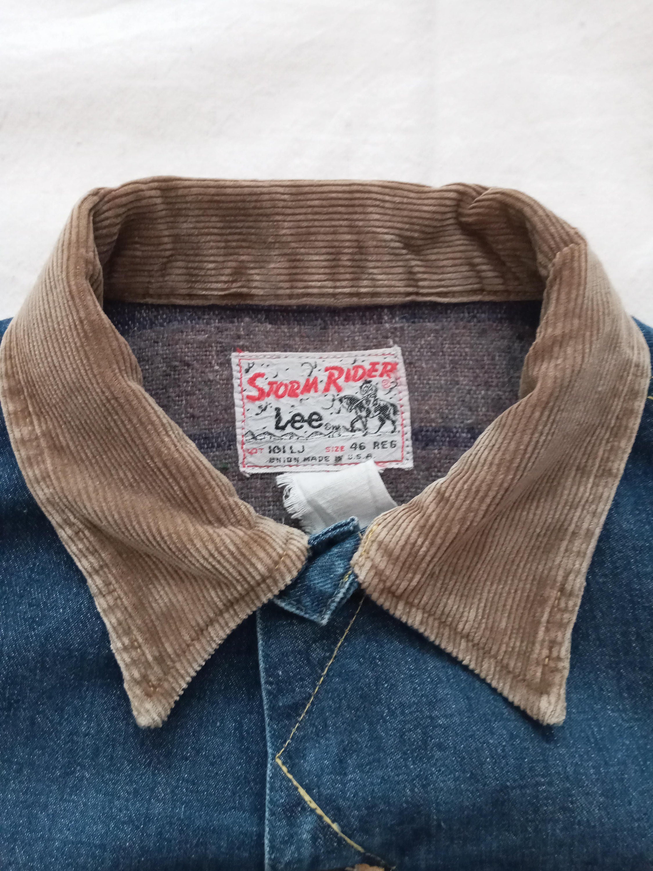 Vintage Lee Storm Rider 101 LJ Denim Jacket 1960s 60s Vintage Lee Storm Rider 101 LJ Denim Jacket 1960s 60s