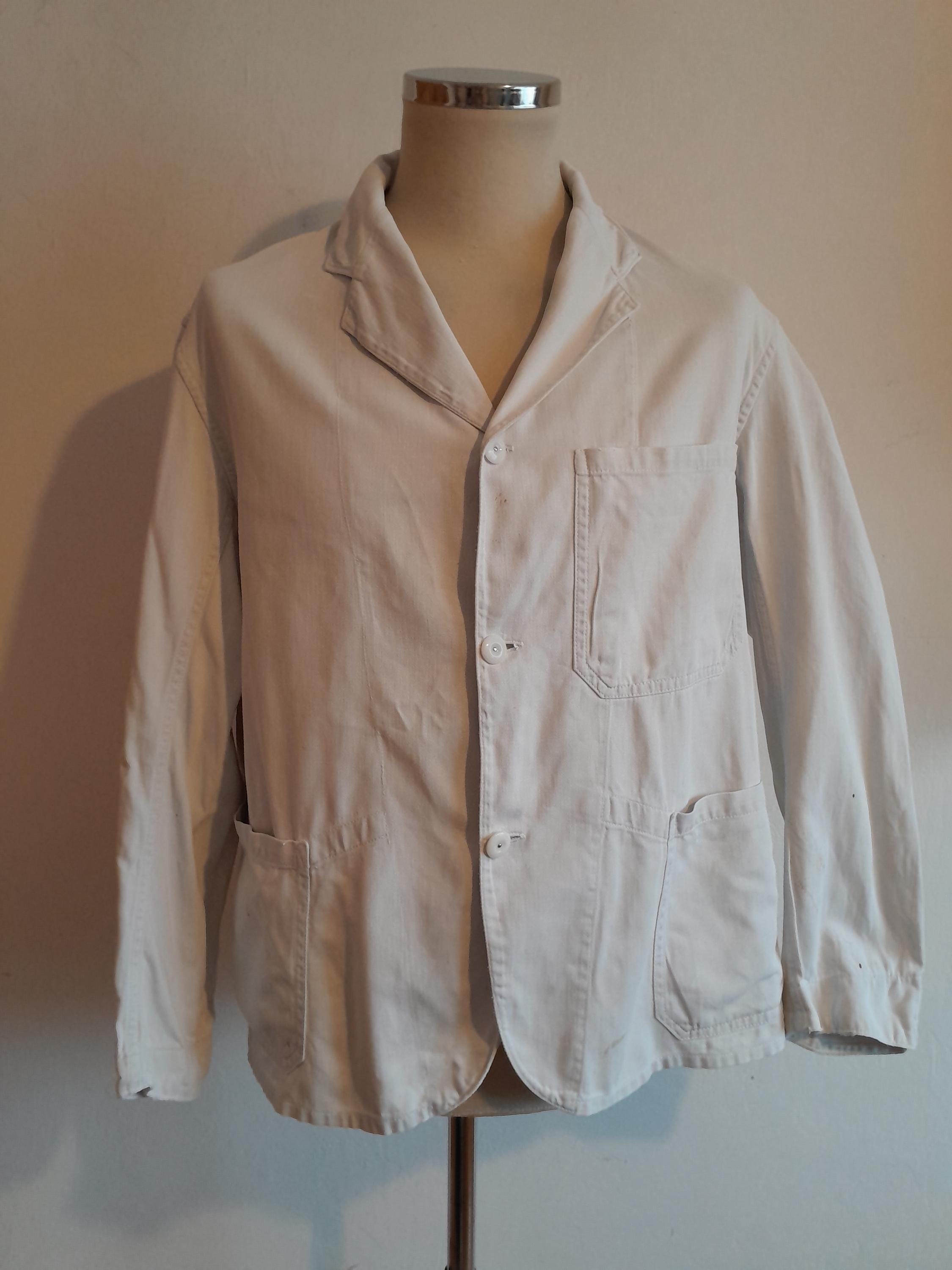 60s british railway work jacket 8（M〜L） British Railway 60s Drivers Work Jacket Blue Cotton Drill