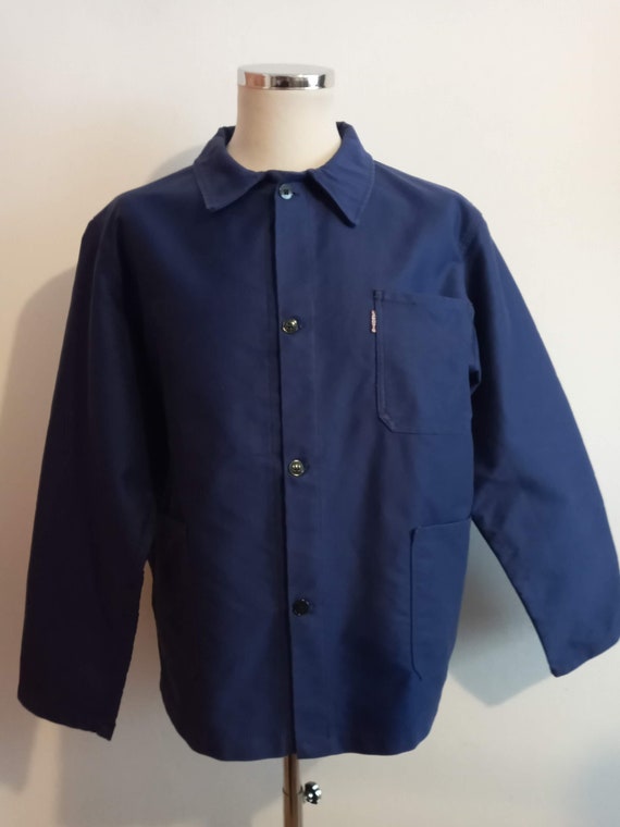 Vintage French moleskin chore jacket workwear L' Amov… Gem