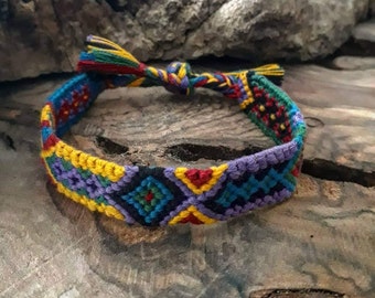 Men's Bracelets, Colourful Macrame Bracelet, Rope Bracelet, Men's jewelry, Gift For Him, Adjustable Bracelet, Bracelet For Men, Gift Men