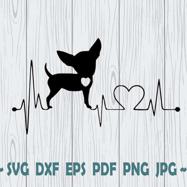 Dog Heartbeat , puppy , love , chihuahua , Cricut, Commercial Use Digital Designs!