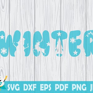Winter SVG, Printable Vector ,Silhouette, Circut cut file,  Instant Download , Commercial Use