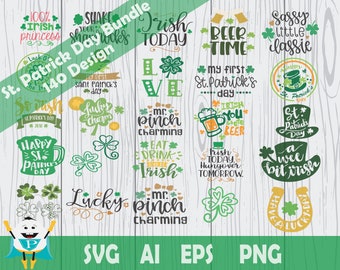 St PATRICK'S DAY Bundle SVG , Irish Svg ,  Lucky Svg ,Printable Vector ,Cricut , Silhouette , Instant Download , Commercial Use!