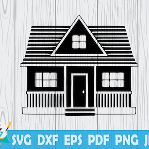 Drawing House SVG, Printable Vector ,Silhouette, Circut cut file,  Instant Download , Commercial Use