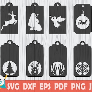 Christmas Gift Tags SVG, Christmas Gift Label svg, Holiday Gift Tag svg, Christmas Tags Cricut Silhouette Glowforge