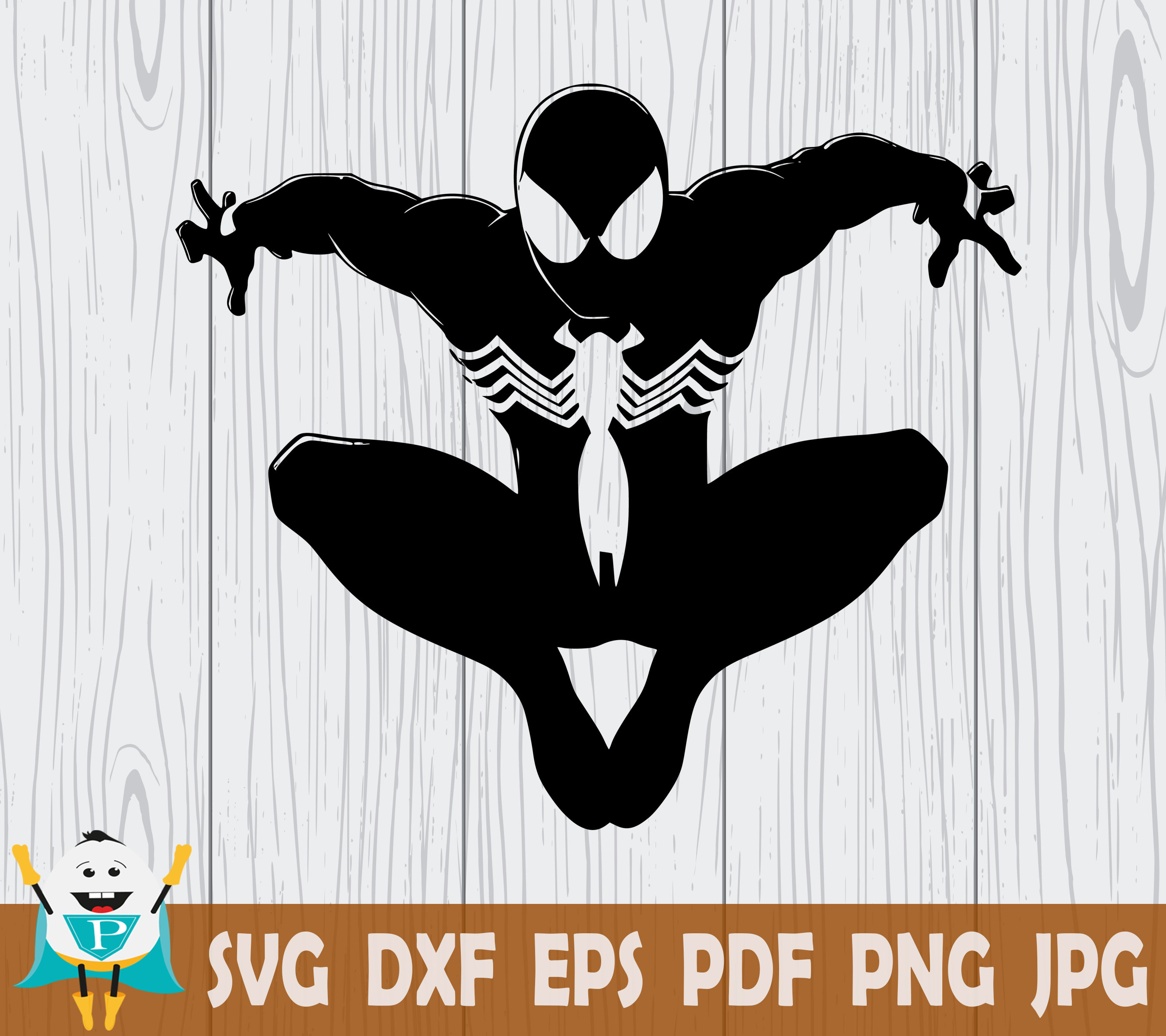 Spider Man SVG Black Spiderman Spider Man Silhouette - Etsy