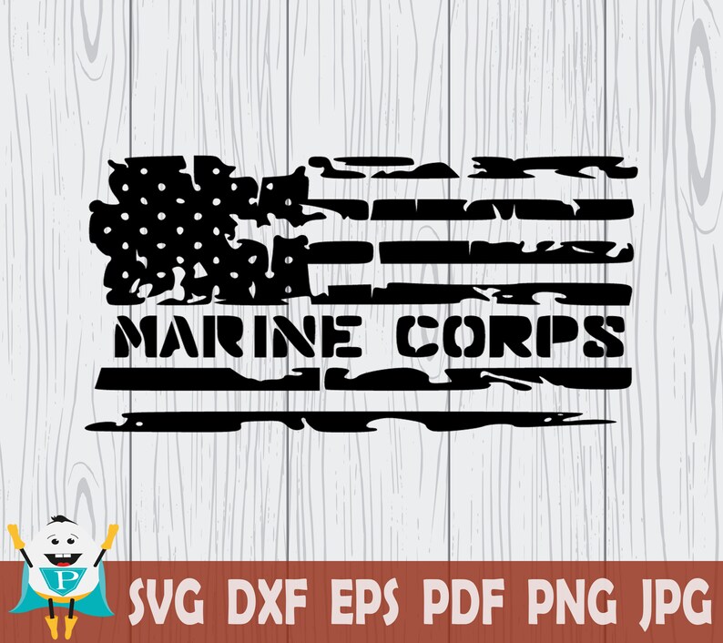 Download Distressed American Flag SVG U.S Army Marine Corps Navy | Etsy