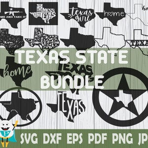 Texas State Bundle SVG, Cut File ,Printable Vector, Cricut , Silhouette, Instant Download
