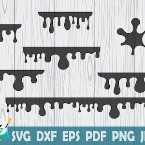 Dripping Borders SVG,  Printable Vector ,Cricut , Silhouette , Instant Download , Commercial Use!