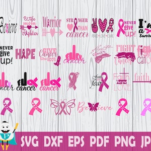 Cancer Awareness  Bundle SVG , Printable Vector , Instant Download , Commercial Use