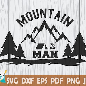 Mountain Man SVG, Printable Vector ,Cricut , Silhouette , Instant Download , Commercial Use