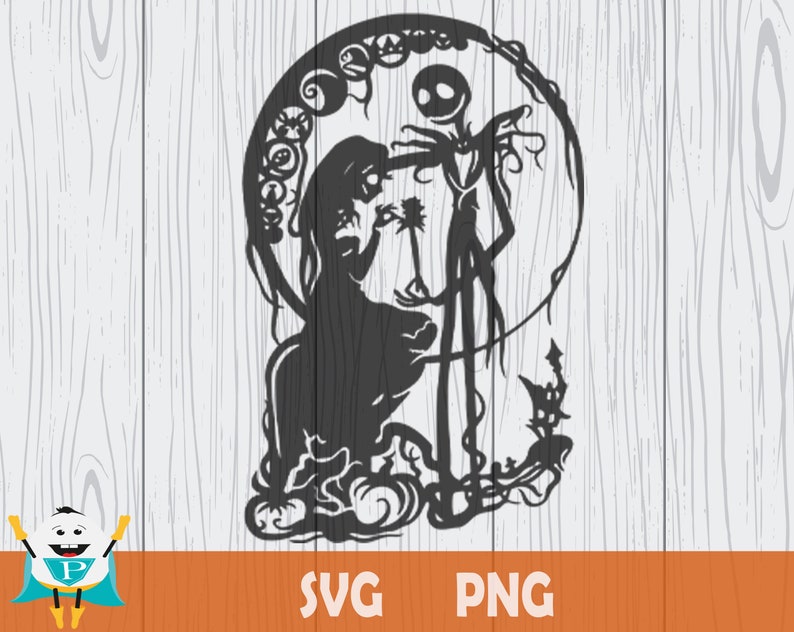 The Nightmare Before Christmas Silhouette SVG Printable - Etsy
