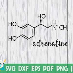 Adrenaline SVG , Chemical Formula , Printable Vector ,Cricut ,Cut File,  Silhouette , Instant Download , Commercial Use!