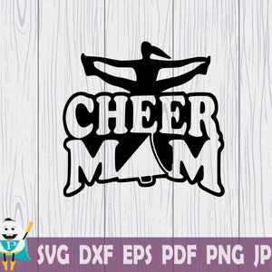 Cheer Mom SVG , Cut File , Cricut, Vecteur imprimable, t-shirt et décalcomanie, Téléchargement instantané
