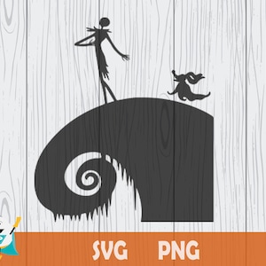 The Nightmare Before Christmas Silhouette SVG, Printable Vector ,silhouette, Circut Cut File ...