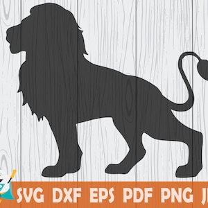 Lion SVG, Printable Vector ,Silhouette, Circut cut file,  Instant Download , Commercial Use