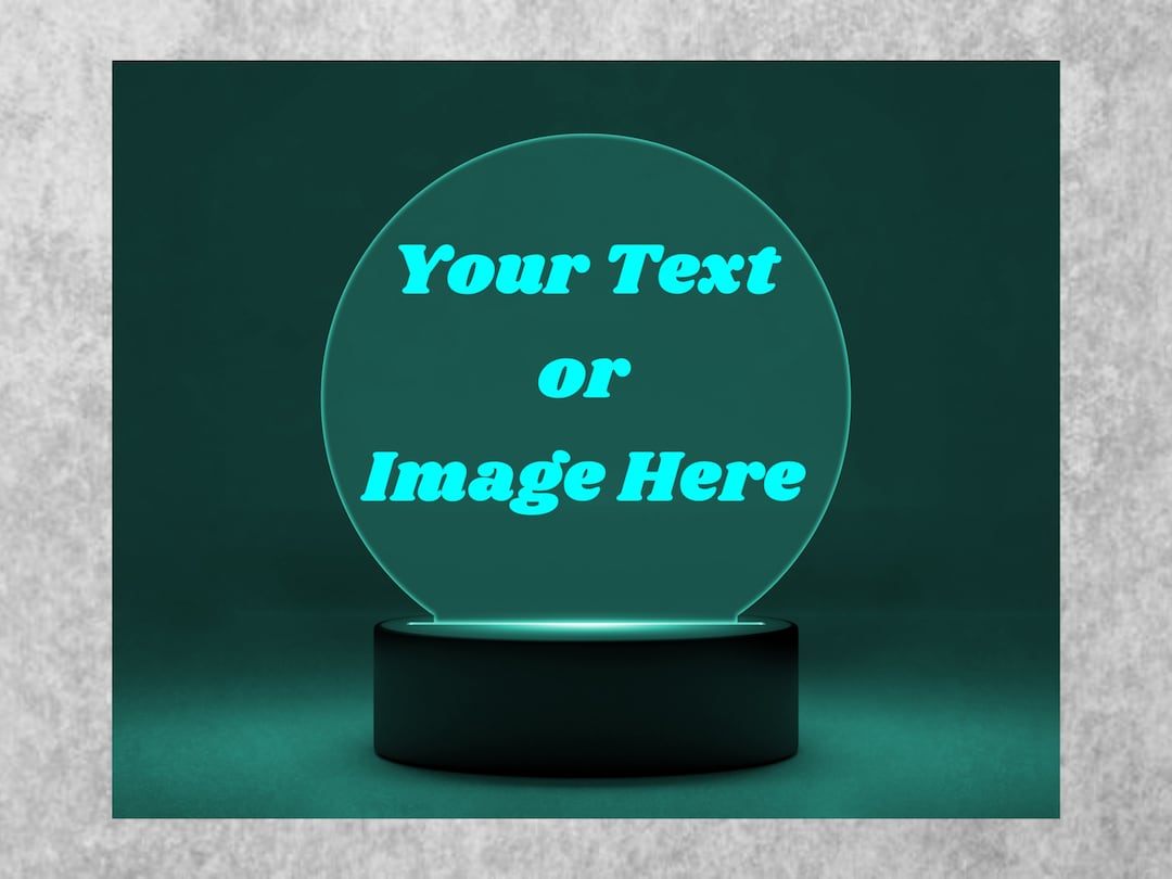 Customizable Personalized LED Sign. Custom Design Night Light. Add Your ...