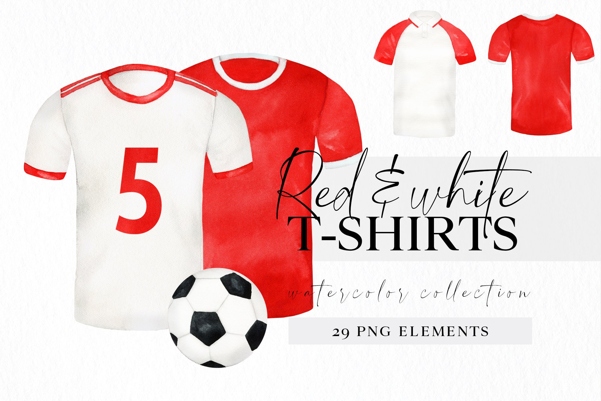 Watercolor football shirt png clipart fathers day clip art Etsy