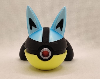 Pokeball imprimé en 3D Lucario