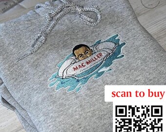 Mac Miller  Embroidered Crewneck Sweatshirt;  Rap Singer Artist Music Stitched Sweatshirts,