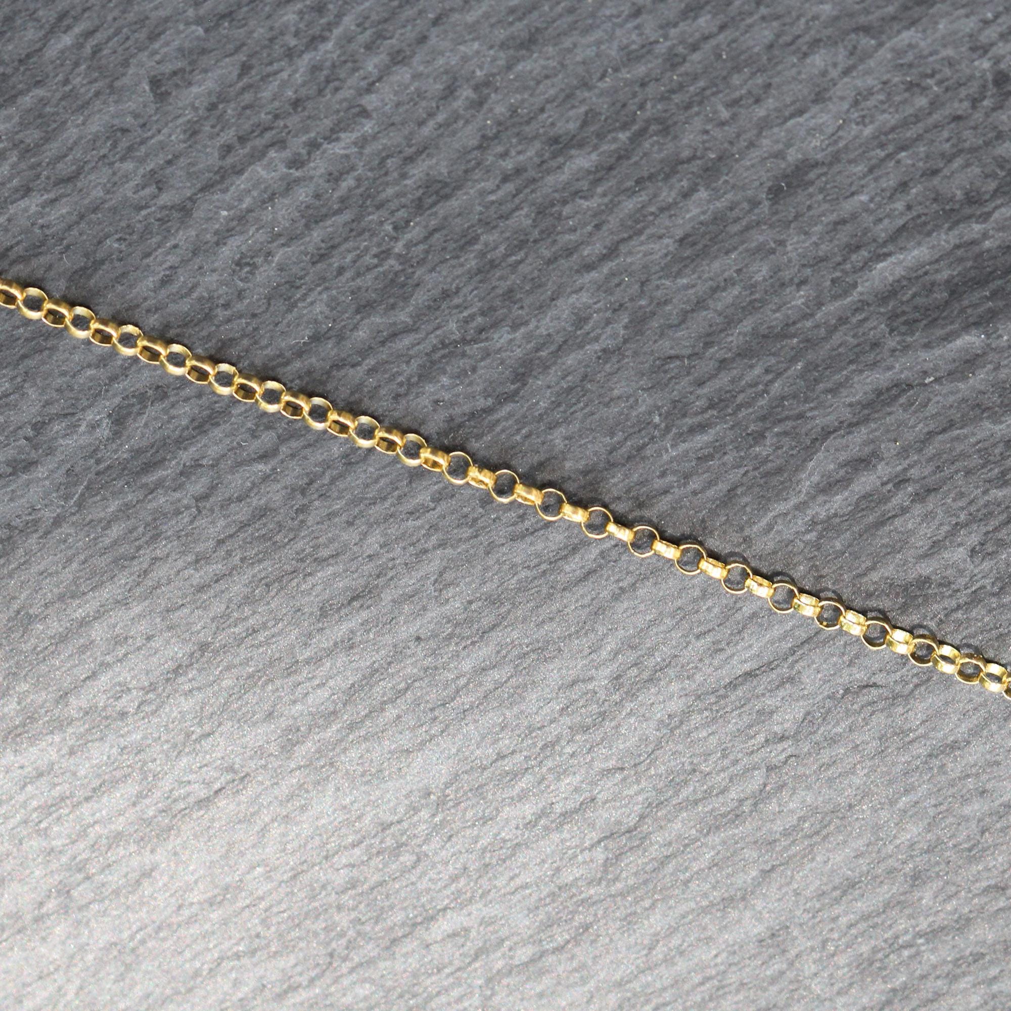 14Kゴールド アンクレット リンクチェーン 14Kゴールドロロチェーンリンクアンクレット - Etsy 日本