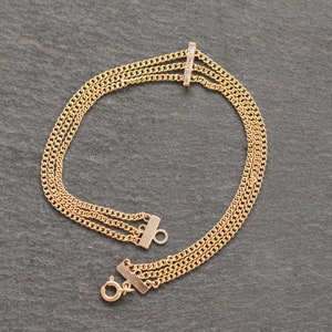 14k Gold + Diamond Triple Curb Link Bracelet