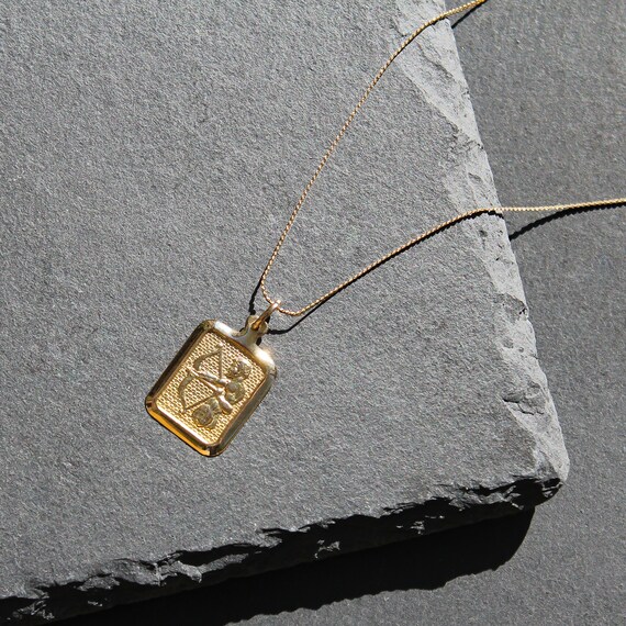 14k Sagittarius Zodiac Necklace