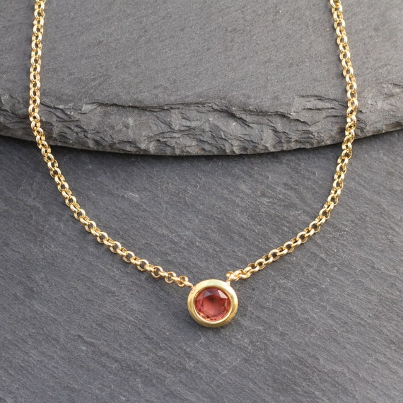 18k Gold + Tourmaline Necklace