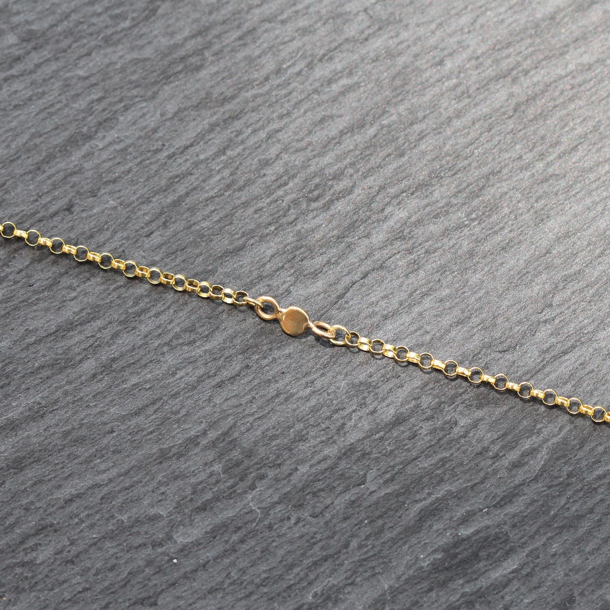 14Kゴールド アンクレット リンクチェーン 14Kゴールドロロチェーンリンクアンクレット - Etsy 日本