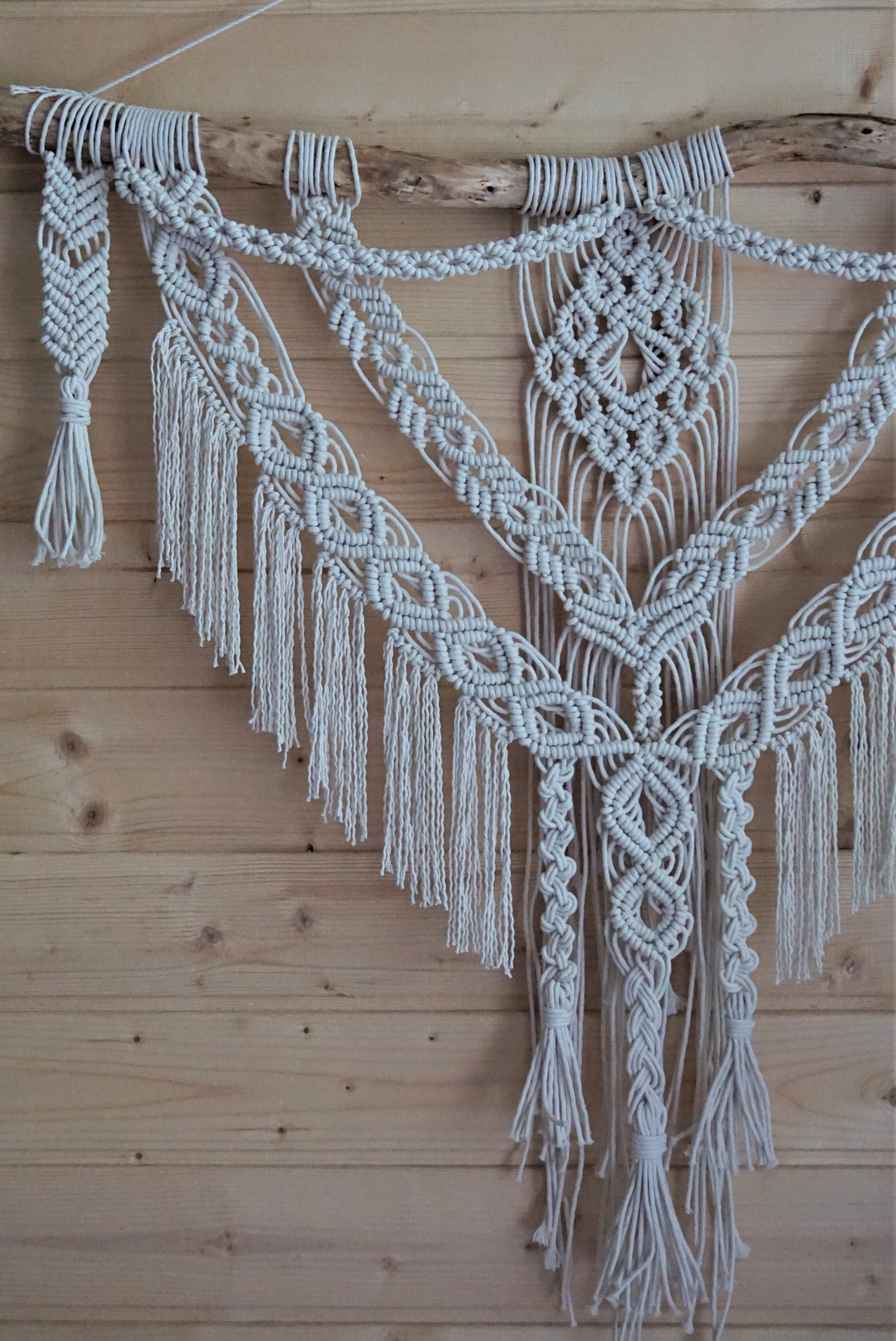 Hanging tapestry behind bed Woven Wall Hanging Boho Wall Etsy