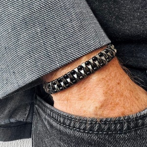 Hematiet armband mannen, cadeau hem, herenarmband, valentijn hem, cadeau voor hem, cadeau vriendje, valentijnscadeau voor hem, cadeau voor mannen