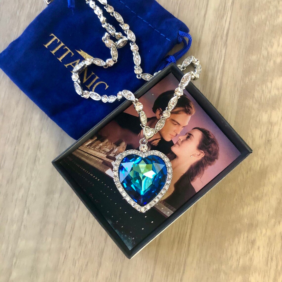 Titanic Necklace Heart of the Ocean Gift for Women Titanic Etsy