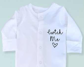 Personalised Wales Babi Sleep Suit | Welsh Coming Home Hospital Outfit (Cymraeg/Anrheg Babi)